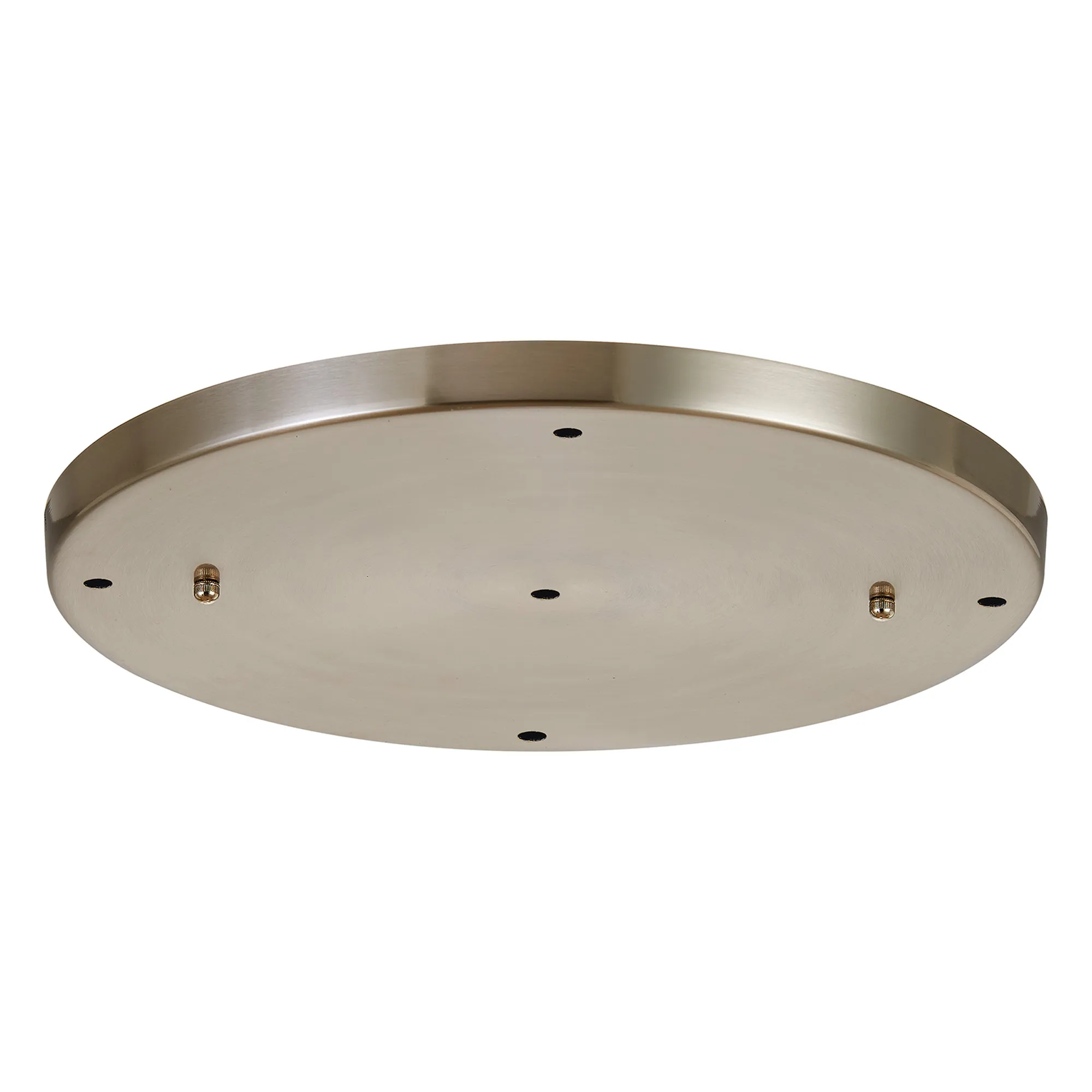 Hayes 5 Hole 40cm Round Ceiling Plate Satin Nickel